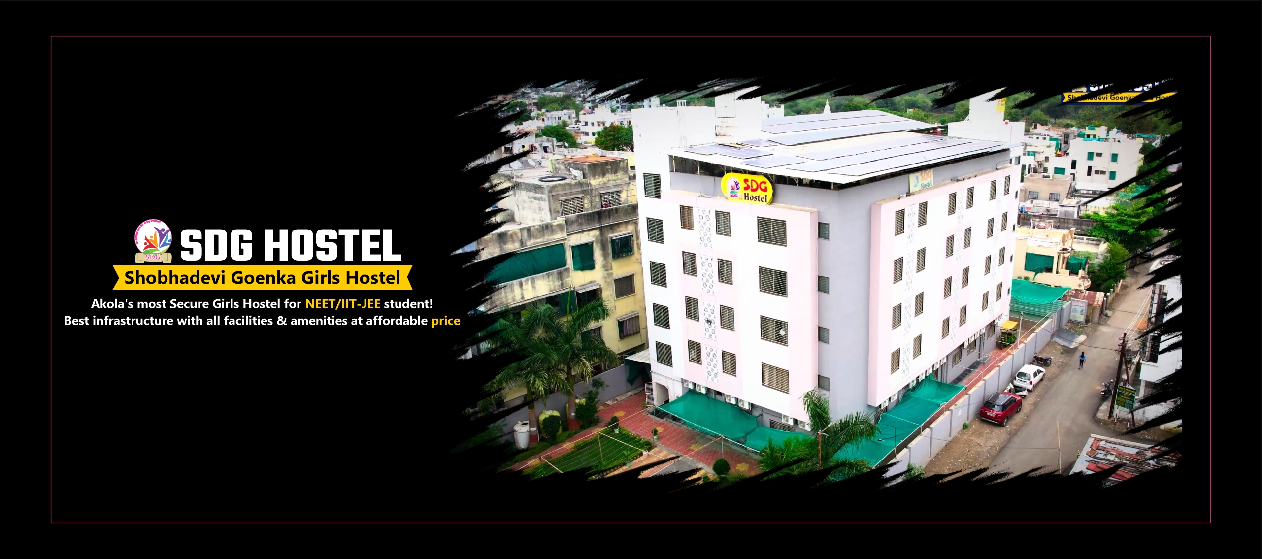 SDG Girls Hostel premium girls hostel banner